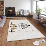 Conceptum Hypnose tepih s novogodišnjim motivima Asr-Crpt-58, Pravougaoni, 140 x 220 cm, Bež | Eponuda.ba