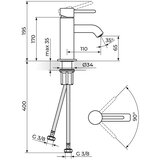 Rosan baterija za lavabo ZERO -JZ30101 ROS141 Cene