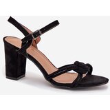 Boto Ladies block heel sandals black Mavira | Shoptok.si