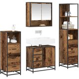 vidaXL Komplet pohištva za kopalnico 4 pcs Star les 65 x 33 x 60 cm | Shoptok.si