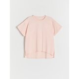 Reserved oversize bombažna majica - oranžna | Shoptok.si