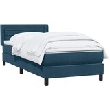  Box spring krevet s madracem tamnoplavi 80x220 cm bar&amp;scaron;unasti Slike