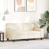  Dvosjed od tkanine krem 120 cm od umjetne kože | shoptok.hr