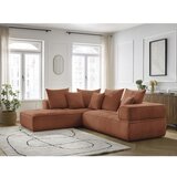Bobochic Paris Kutna garnitura od šenila boja terakote (s lijevim kutom/u obliku slova L) Whesley – | shoptok.hr