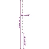  Spirale za podršku biljkama (20 kom 150 cm Čelik) | shoptok.hr