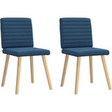 Maison Chic Jedilni stoli - Vzorci stoli 2 kosa modro blago A355, (22032185) Cene