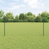 Euro ograda s postom 10 x 1 m Čelik premazan PVC-om Zelena | shoptok.hr