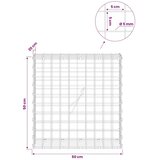  Gabion s žicom debljine 5 mm i mrežom 5x5 cm 50x20x50 cm - 20 cm 50 cm 50 cm | shoptok.hr