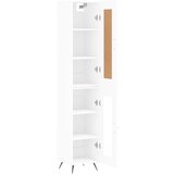  Visoka komoda bijeli 34,5x34x180 cm od konstruiranog drva | shoptok.hr