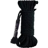 Pipedream Fetish Silky Rope - Shibari konop - 10m (crni) | shoptok.hr