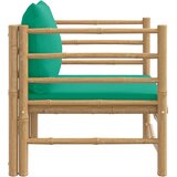  Vrtna sofa od bambusa sa zelenim jastucima | shoptok.hr