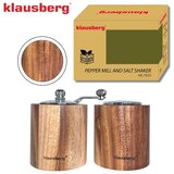 Klausberg KB-7859 set mlinčkov za poper in solnico iz akacijevega lesa Cene