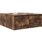  Stol za kavu s ladicama dimljeni hrast 100x100x40 cm | shoptok.hr