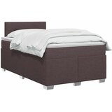  Boxspring krevet s madracem Tamno smeđa 120 x 200 cm Tkanina | shoptok.hr