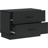  Noćni ormar Crna 62 x 34,5 x 44,5 cm Konstruirano drvo | shoptok.hr