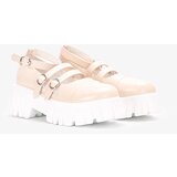 Gemre Beige lace-up shoes with tractor sole Jonell | ePonuda.com