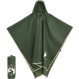 vidaXL Dežni pončo s kapuco 2 v 1 zelen 223x145 cm | Shoptok.si