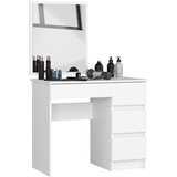 AKORD kosmetična toaletna miza s kosom T-6/SL 500x600 desno belo, (21713527) Cene
