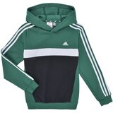 Adidas Tiberio 3-Stripes Colorblock Fleece Hoodie Zelena | shoptok.hr