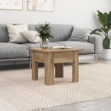 vidaXL Stolić za kavu Umjetnička hrastovina 55 x 55 x 42 cm | shoptok.hr