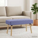  Klupa s utorima Traper plava 80 x 40 x 46 cm Tkanina | Eponuda.com