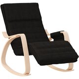  Stolica za ljuljanje od tkanine crna | shoptok.hr