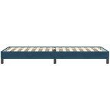 Box spring krevet bez madracem tamnoplavi 80x220 cm baršunasti | shoptok.hr