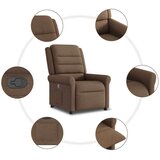  Naslonjač od tkanine smeđi | shoptok.hr