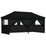 Šator za svadbe - šator za zabave Crna 292 x 580 x 315 cm Oxford tkanina - Crna s 4 bočna zida Da | shoptok.hr