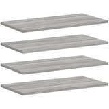  Zidne police 4 kom boja hrasta 60x30x1,5 cm konstruirano drvo | Shoptok.si