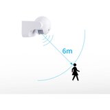 Aigostar spoljni infracrveni senzor pokreta 230V IP44 beo | Eponuda.com