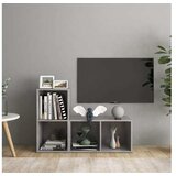  TV omarice 2 kosa betonsko sive 72x35x36,5 cm iverna plošča | Shoptok.si