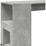  Barski stol s držačima siva boja betona 101x40x103,5 cm drveni | shoptok.hr