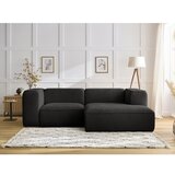 Bobochic Paris Crna kutna garnitura od bouclé tkanine (s desnim kutom) Zephyr – | shoptok.hr
