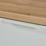 Mömax tv-element wide, bela, barva hrasta | Shoptok.si