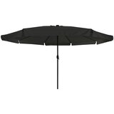  Vrtni suncobran S LED lampica Crna 395 x 395 x 245 cm Poliester | shoptok.hr