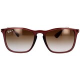Ray-ban Chris RB4187 6593T5 Polarized ONE SIZE (54) Rjava/Rjava | Shoptok.si
