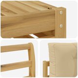  Set vanjskih sofa 5 kom. Bijela i bež Poliester | shoptok.hr