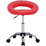 Maison Chic Vrtljiv Jedilni stoli - Vzorci stoli rdeče umetno usnje A1734, (22030964) | Shoptok.si