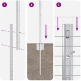 vidaXL Set ograde od kokošje žice Set od 2 Pocinčani čelik 25 x 1 m | shoptok.hr