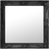 vidaXL Zidno ogledalo u baroknom stilu 60 x 60 cm crno Cijene
