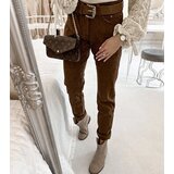 Gemre Brown pants with Pelchat belt Cijene