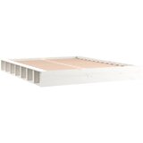  Okvir za krevet bijeli 120 x 200 cm od masivnog drva | Shoptok.si