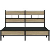 vidaXL okvir kreveta bez madraca boja hrasta sonome 140x190 cm drveni | shoptok.hr