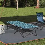 vidaXL Zložljiva sončna postelja s torbo, listnat vzorec, platno 600D Oxford | Shoptok.si
