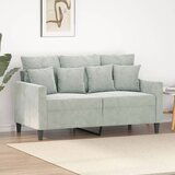 The Living Store Dvosed svetlo siv 120 cm žamet - Dvosed, (21494954) | Shoptok.si