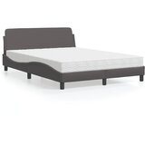 Krevet s madracem Dover sivi 140x200 cm od umjetne kože | Eponuda.ba