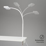 BRILO LED fleksibilna stona lampa sa klipsom TRASNA LED/7,5W/230V bela | Eponuda.com