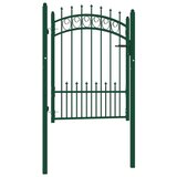  Dvorišna vrata - Vrata za ogradu EMMEN s šiljcima čelik 104x109 5 cm zelena - Zelena 104 x 109.5 cm Cijene