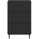  Noćni ormar s ladicama Crna 43x 41 x 68 cm Konstruirano drvo | shoptok.hr